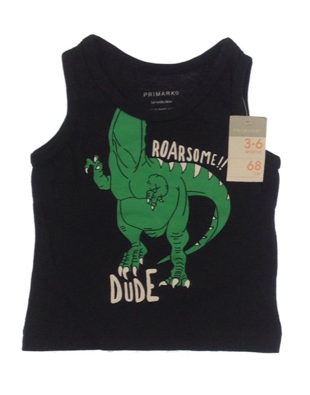 Primark kisfiú dínómintás fekete atléta