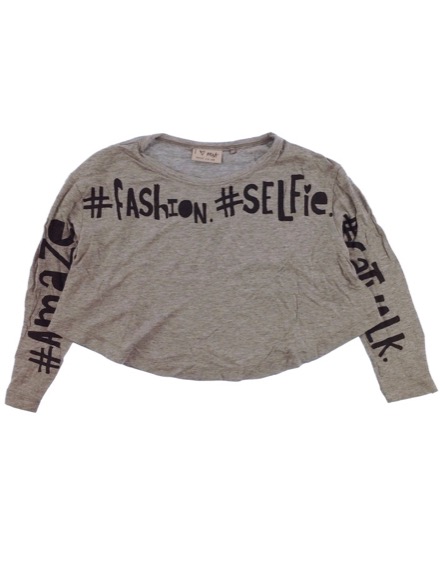 Next kislány szürke felső