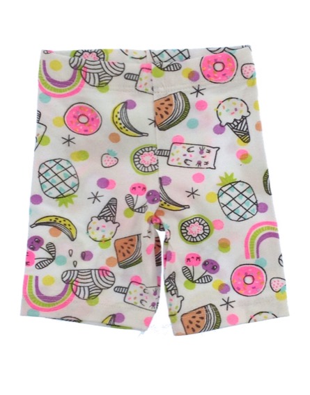 F&F kislány mintás fehér rövidnadrág