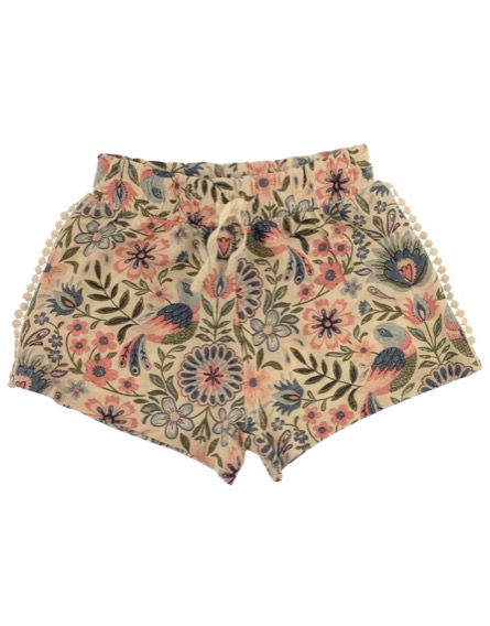 Tu kislány virágmintás rövidnadrág