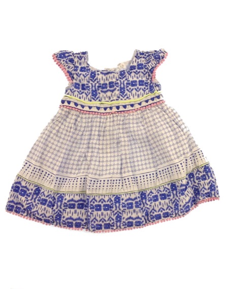 F&F mintás kék babaruha