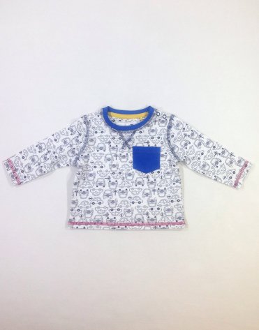 Tu kocsi mintás baba felső