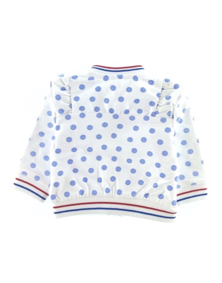 IDEXE mintás fehér babakardigán