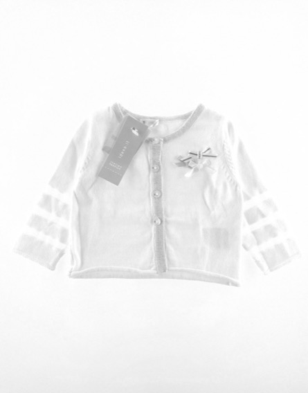 IDEXE masnis fehér-ezüst színű kardigán