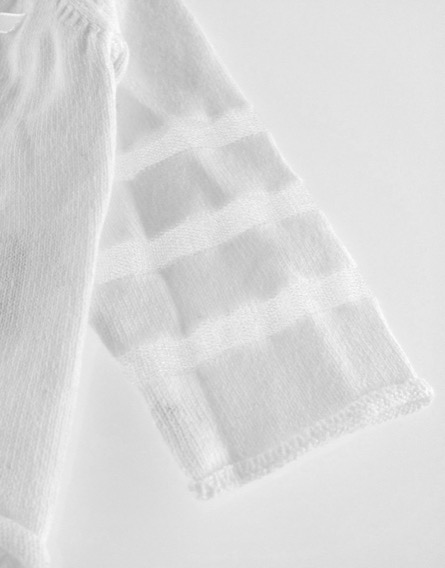 IDEXE masnis fehér-ezüst színű kardigán