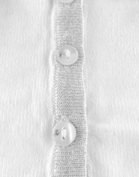 IDEXE masnis fehér-ezüst színű kardigán