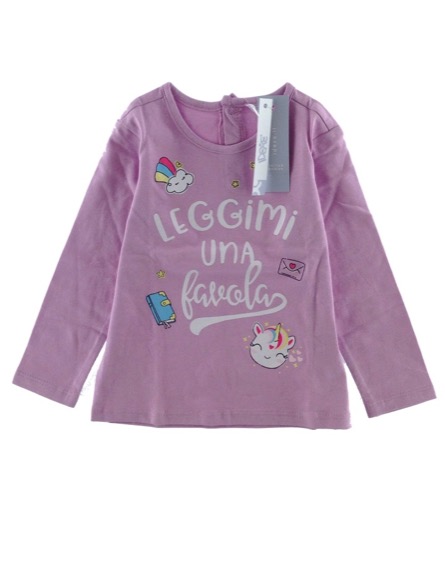 IDEXE unikornismintás lila hosszú ujjú baba felső