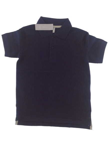 IDEXE kisfiú galléros sötétkék póló