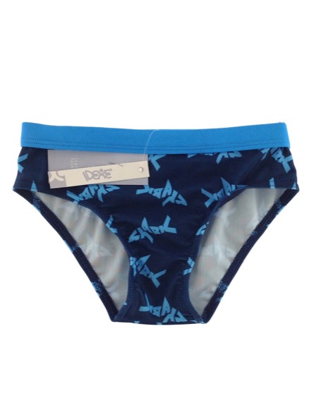 IDEXE kisfiú cápamintás sötétkék úszónadrág