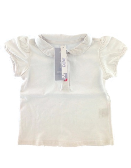 IDEXE kislány fehér galléros póló