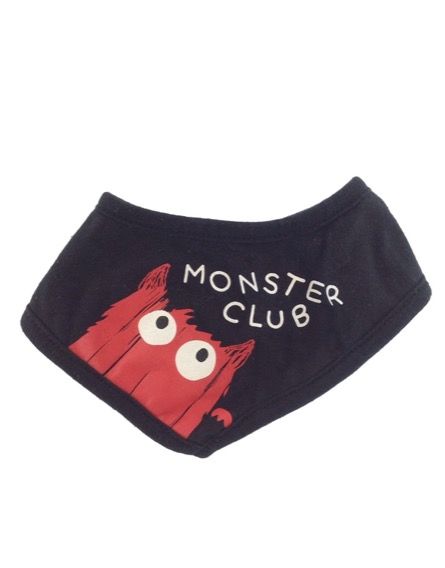 Nutmeg szörnyecskés fekete előke