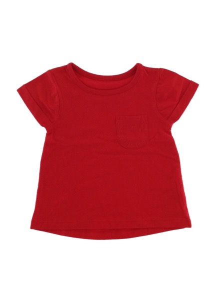 St. Bernard kislány piros póló