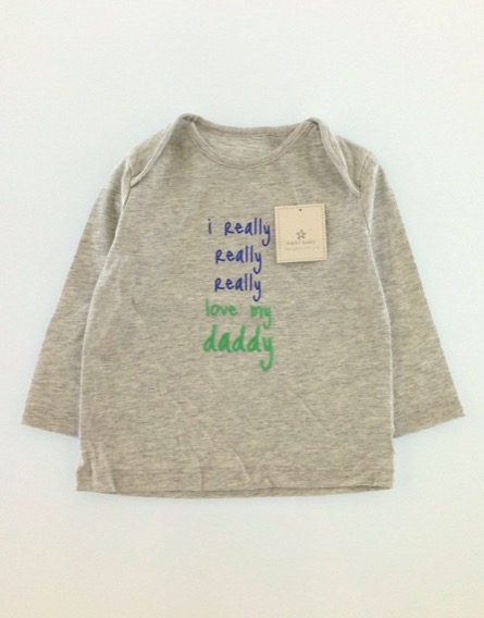 Next kisfiú feliratos szürke hosszú ujjú felső