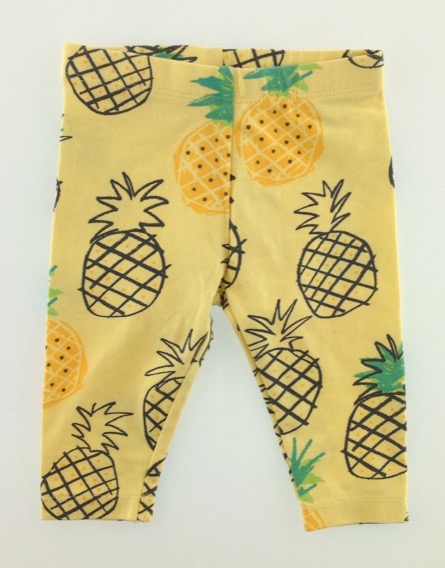 Next kislány ananászmintás citromsárga leggings