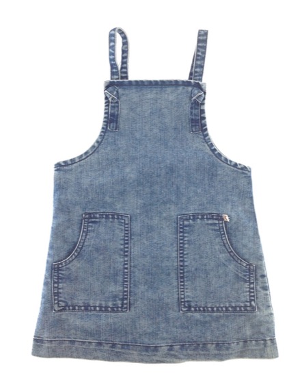 St. Bernard koptatott kantáros farmerruha