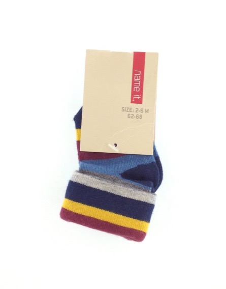 Name It csíkos színes baba zokni