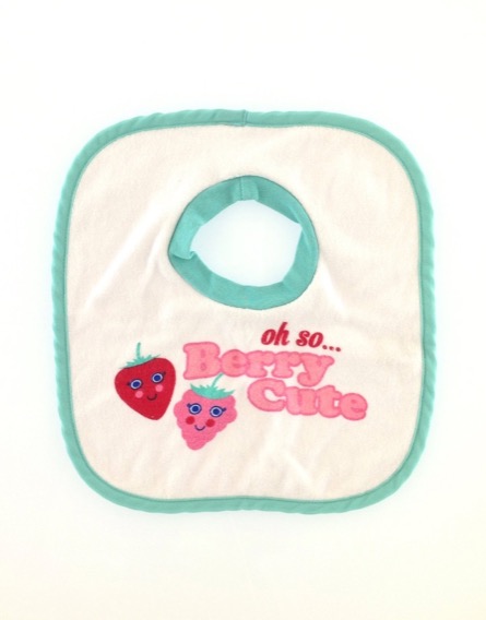 Tots gyümölcsmintás fehér előke