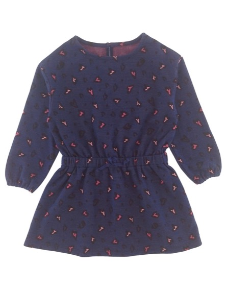 St. Bernard párducmintás lila ruha