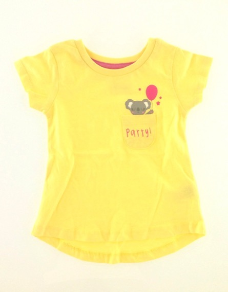 St. Bernard koalamintás citromsárga baba póló