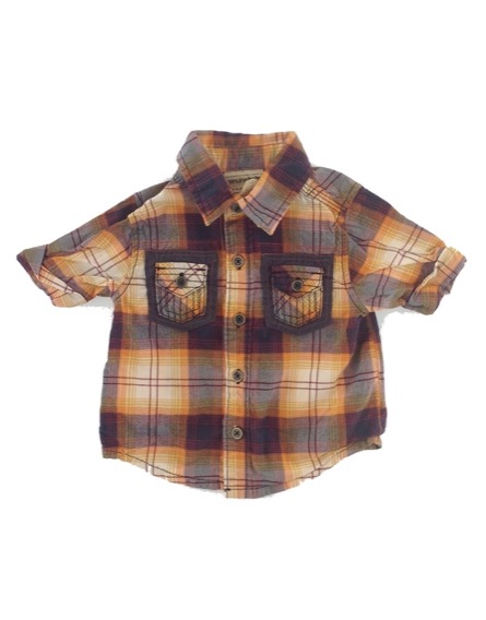 Oshkosh kisfiú kockás rövidujjú ing