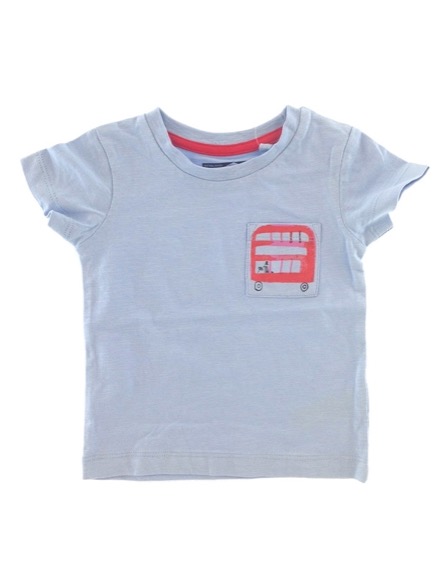 Next kisfiú busz mintás kék póló