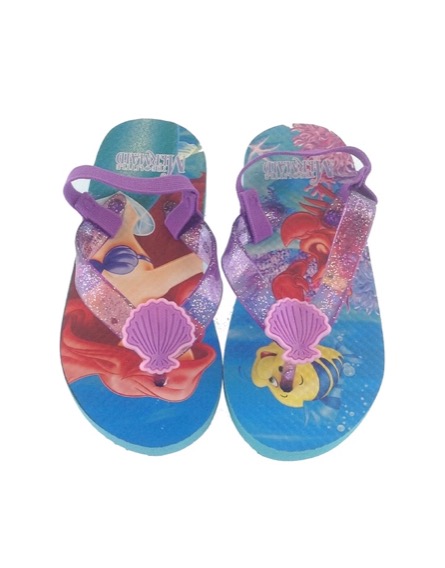 Disney kishableány mintás strandpapucs