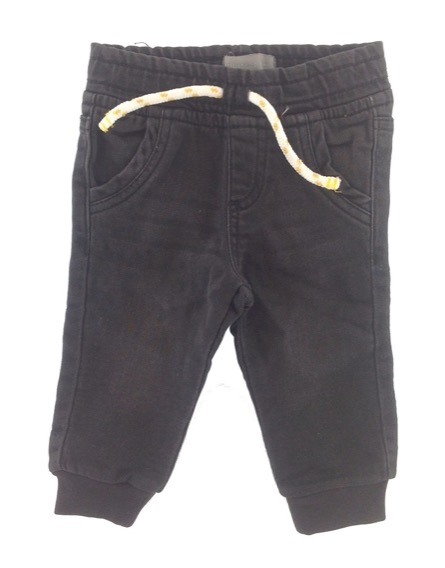 Primark koptatott fekete baba farmernadrág