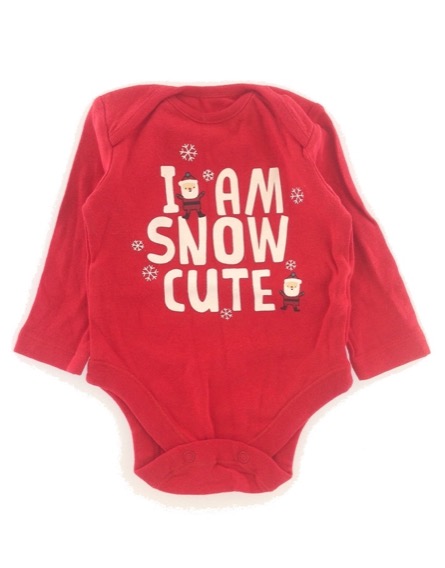 F&F mikulás mintás piros body