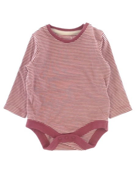 F&F csíkos bordó hosszú ujjú body