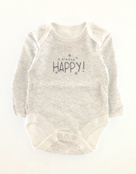 Feliratos szürke body