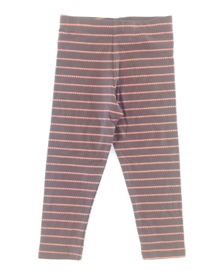 F&F kislány szivecske mintás barna leggings