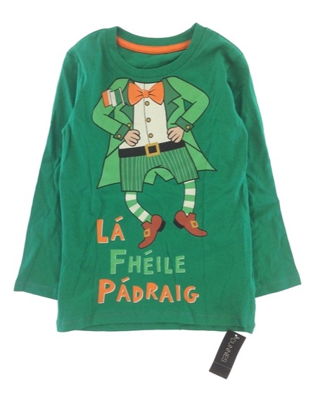 St. Bernard kisfiú manó mintás zöld felső