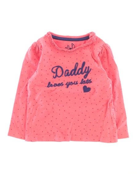 Mothercare kislány szivecskés rózsaszín felső