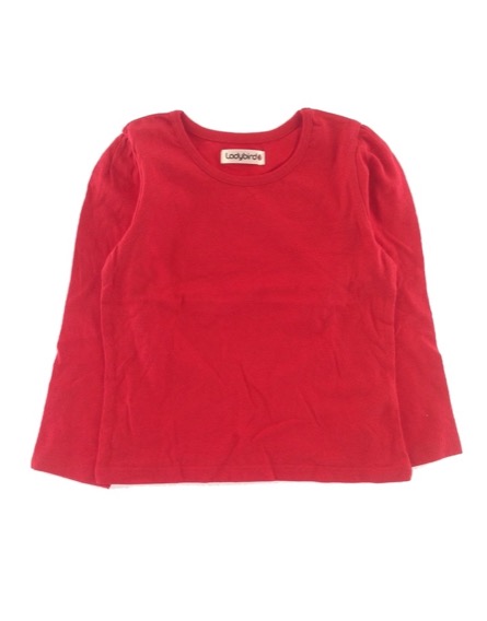 Ladybird kislány piros hosszú ujjú felső