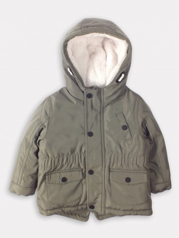 IDEXE khaki színű téli kabát