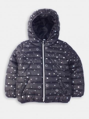 IDEXE csillagmintás fekete dzseki