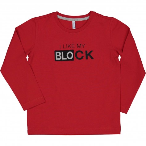 IDEXE feliratos piros felső