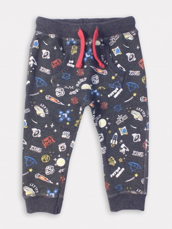 IDEXE űr mintás szürke babanadrág