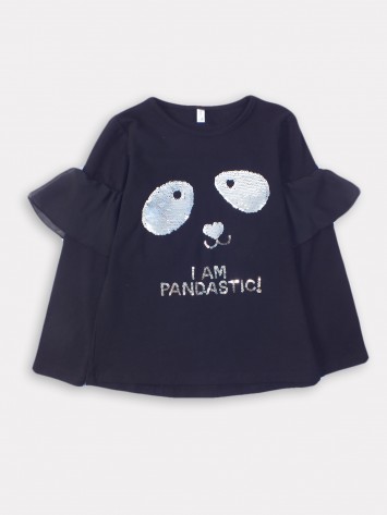 IDEXE flitteres fekete felső