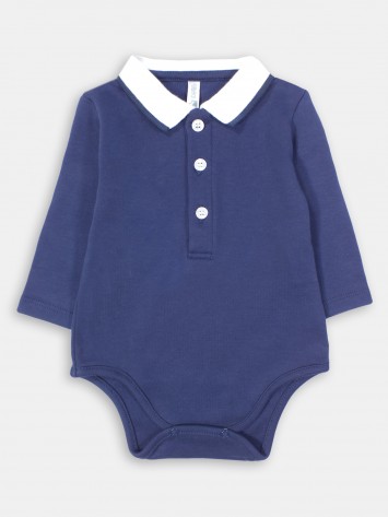 IDEXE sötétkék galléros body