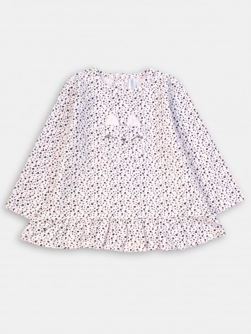 IDEXE pöttyös rózsaszín babafelső