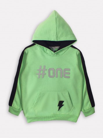 IDEXE neonzöld kapucnis pulóver
