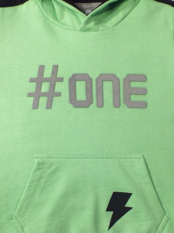 IDEXE neonzöld kapucnis pulóver