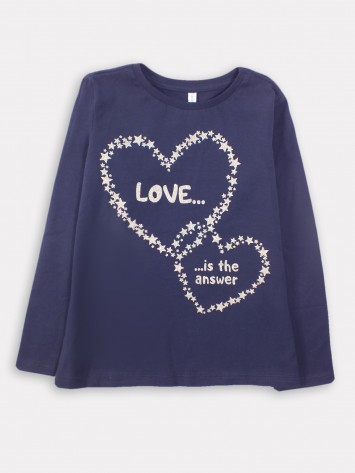 IDEXE mintás sötétkék felső