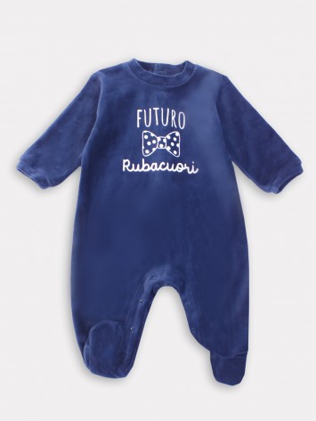 IDEXE masnimintás sötétkék rugdalózó