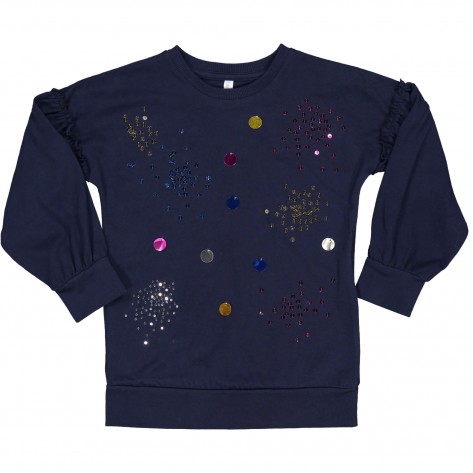 IDEXE lány flitteres sötétkék felső