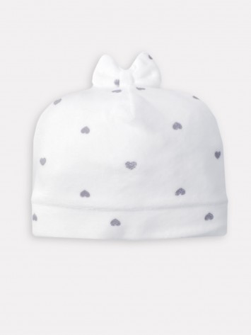 IDEXE szívecskemintás fehér sapka