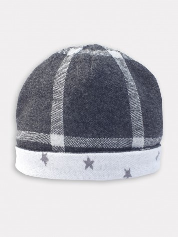 IDEXE kockás szürke sapka