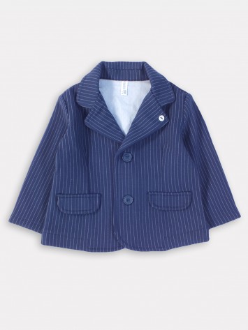 IDEXE kisfiú csíkos sötétkék zakó