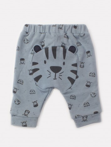 IDEXE állatmintás kék babanadrág